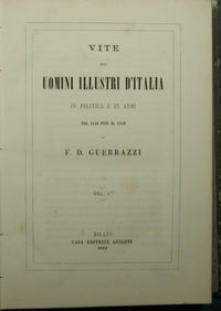 Lives of Italy's illustrious men in politics and arms