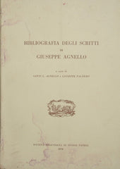 Bibliografia degli scritti di Giuseppe Agnello