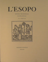L'Esopo. Rivista Trimestrale di Bibliofilia. Annata 1984