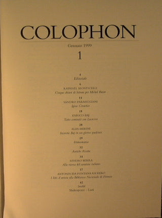 Colophon