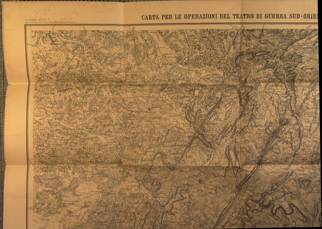 Guerra Franco-Tedesca. La campagna del 1870-71. Carta per le operazioni del teatro di guerra sud-orientale,zona di Larderet