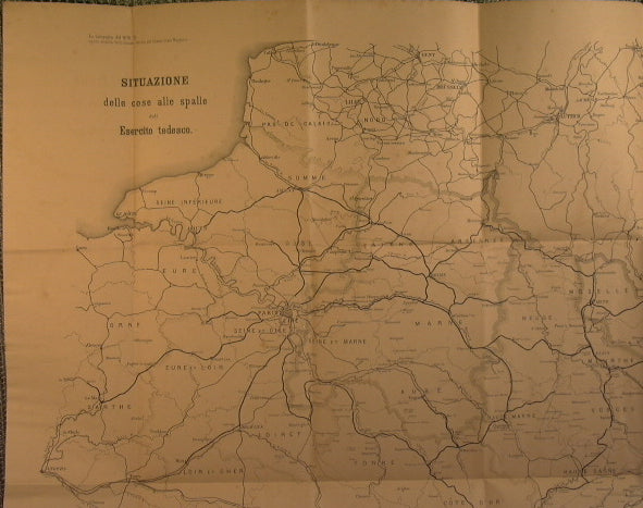 Guerra Franco Tedesca 1870-71 Situazione delle cose alle spalle dell'esercito tedesco