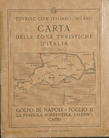 Carta delle zone turistiche d'Italia - Golfo di Napoli - Foglio II: La penisola Sorrentina, Salerno Capri