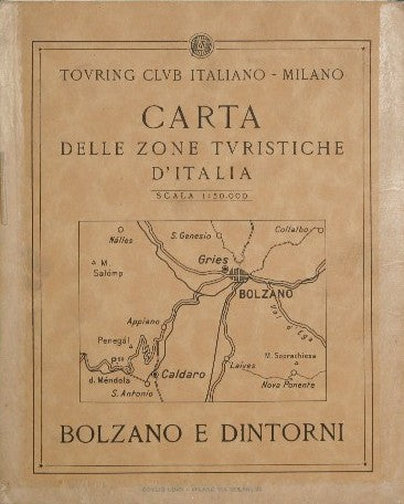 Carta delle zone turistiche d'Italia - Bolzano e dintorni