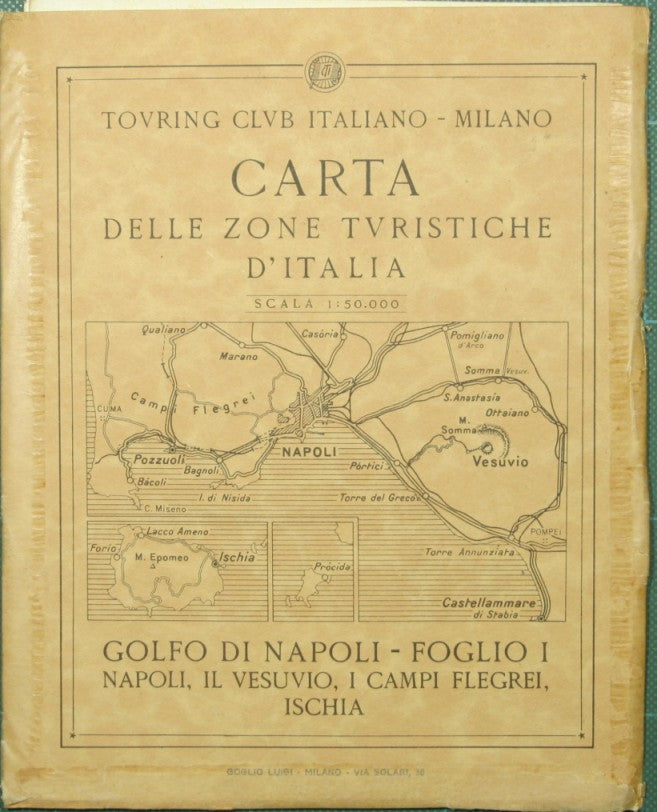 Carta delle zone turistiche d'Italia. Golfo di Napoli - Foglio I: Napoli, il Vesuvio, i Campi Flegrei, Ischia