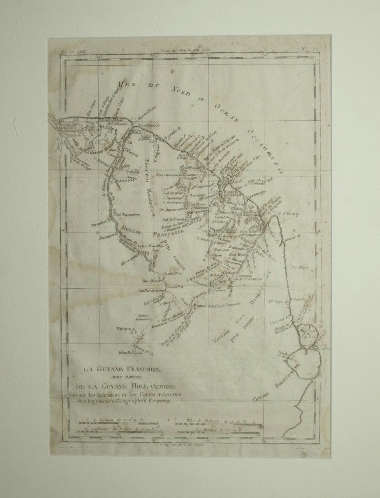 La Guyane francoise avec partie de la Guyane hollandoise - Analice sucintamente de L'atlas dressé