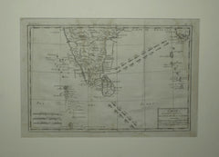 Carte de la partie inferieure de l'Inde en de Cadu Gange - Analyse succincte de L'atlas dressé
