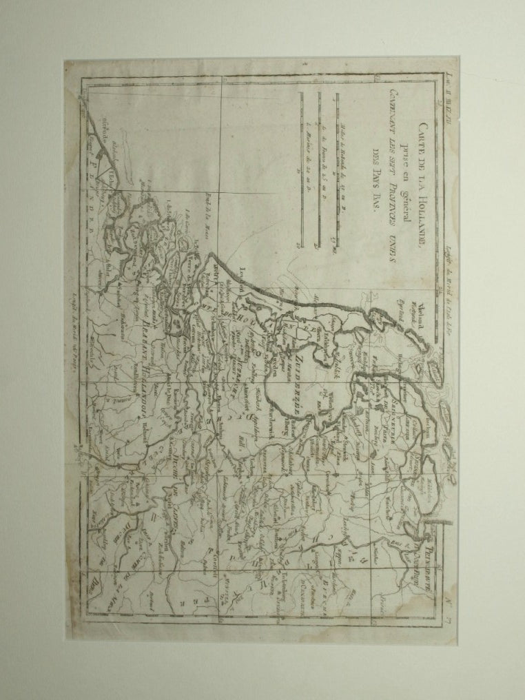 Premio Carte de la Hollande en general contenant les sept provincias unies des Pays Bas - Analice sucintamente de L'atlas dressé