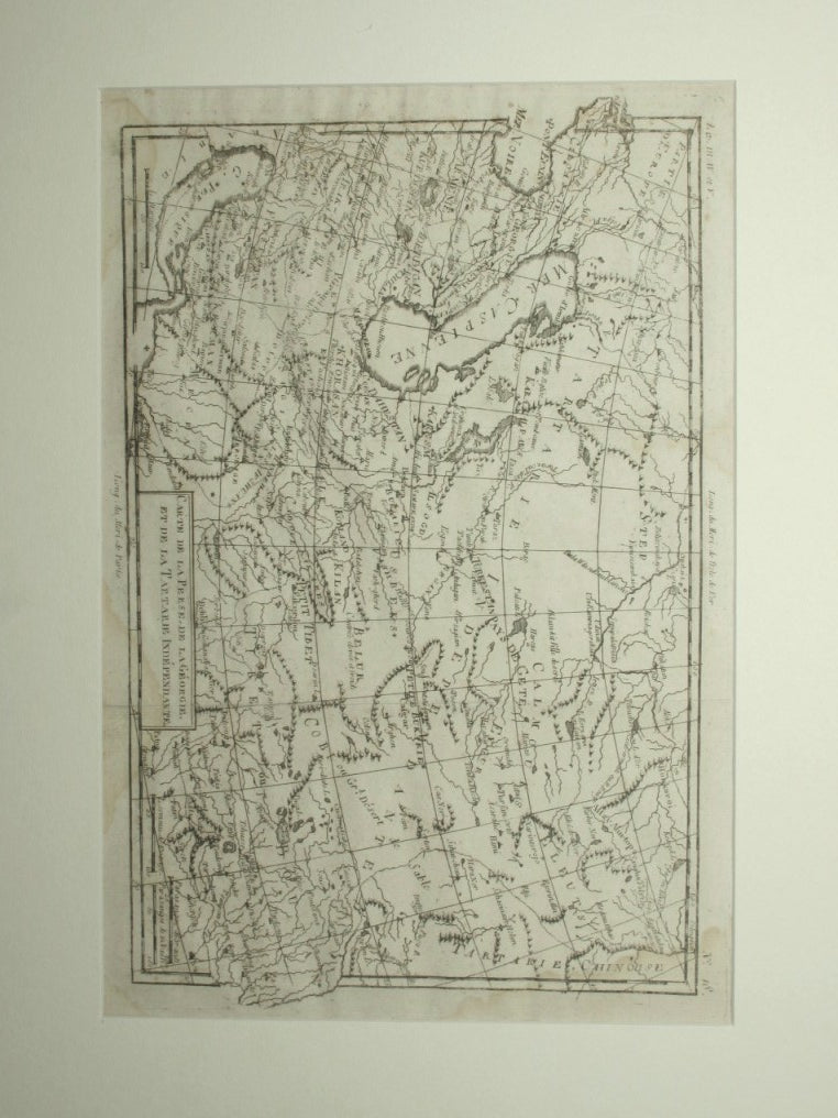 Carte de la Perse, de la Georgie et de la Tartarie independante - Analice sucintamente de L'atlas dressé