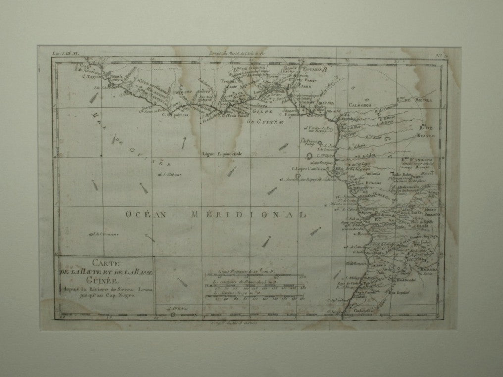 Carte de la Haute et de la Basse Guinee desde la Riviere de Sierra Leona jus qu'au Cap Negro - Analice sucintamente de L'atlas dressé