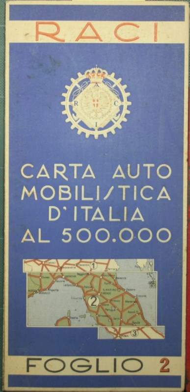 Carta automobilistica d'Italia al 500.000. Foglio 2