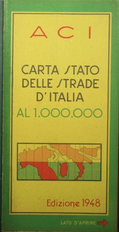 Carta stato delle strade d'Italia al 1.000.000