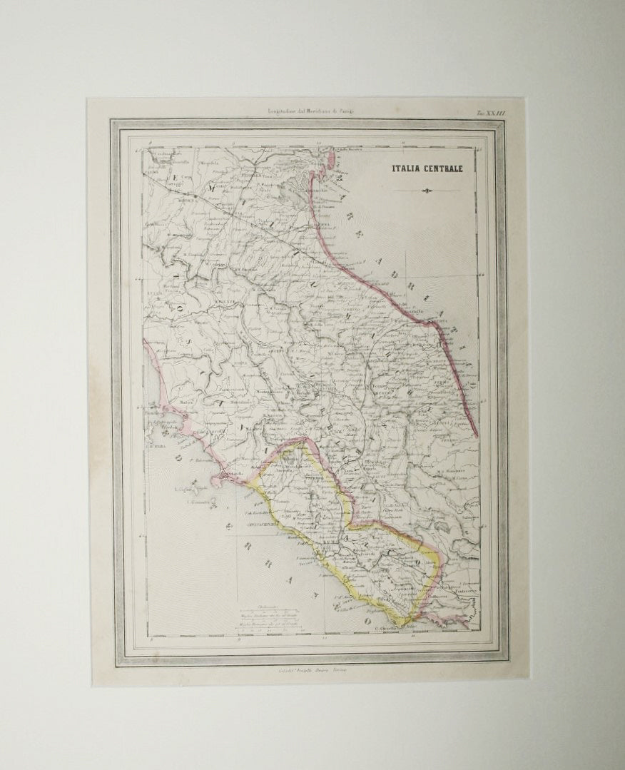 Map of Central Italy