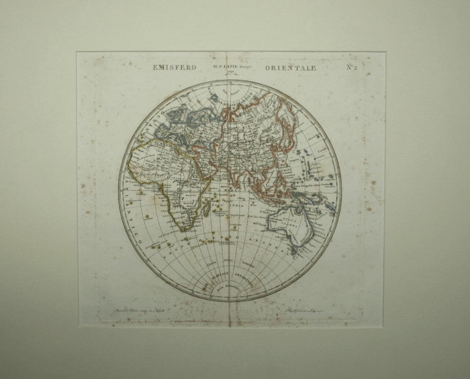 Atlas universal portátil: mapa del hemisferio oriental