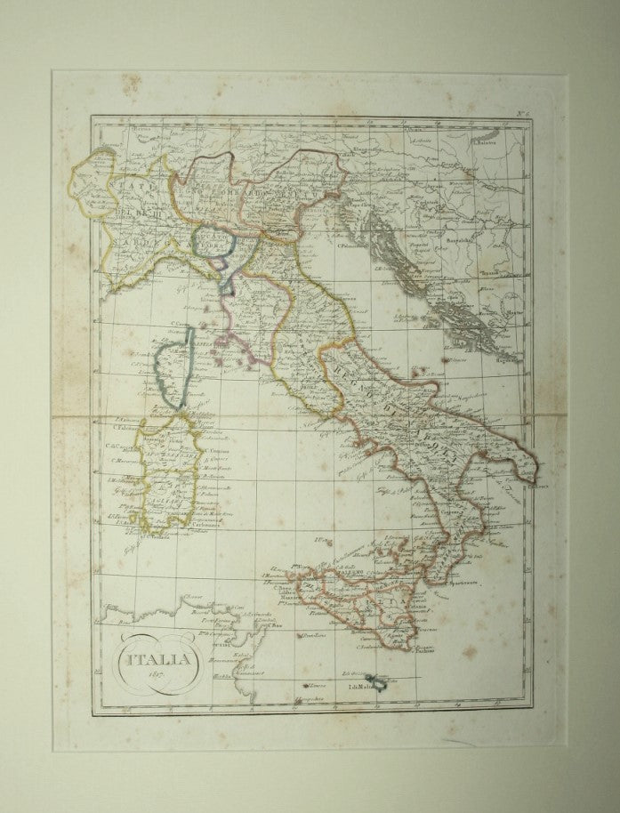Atlante Universale portatile - Carta dell'Italia