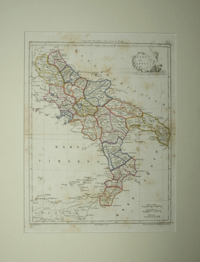 Atlante Universale portatile - Carta del Regno di Napoli