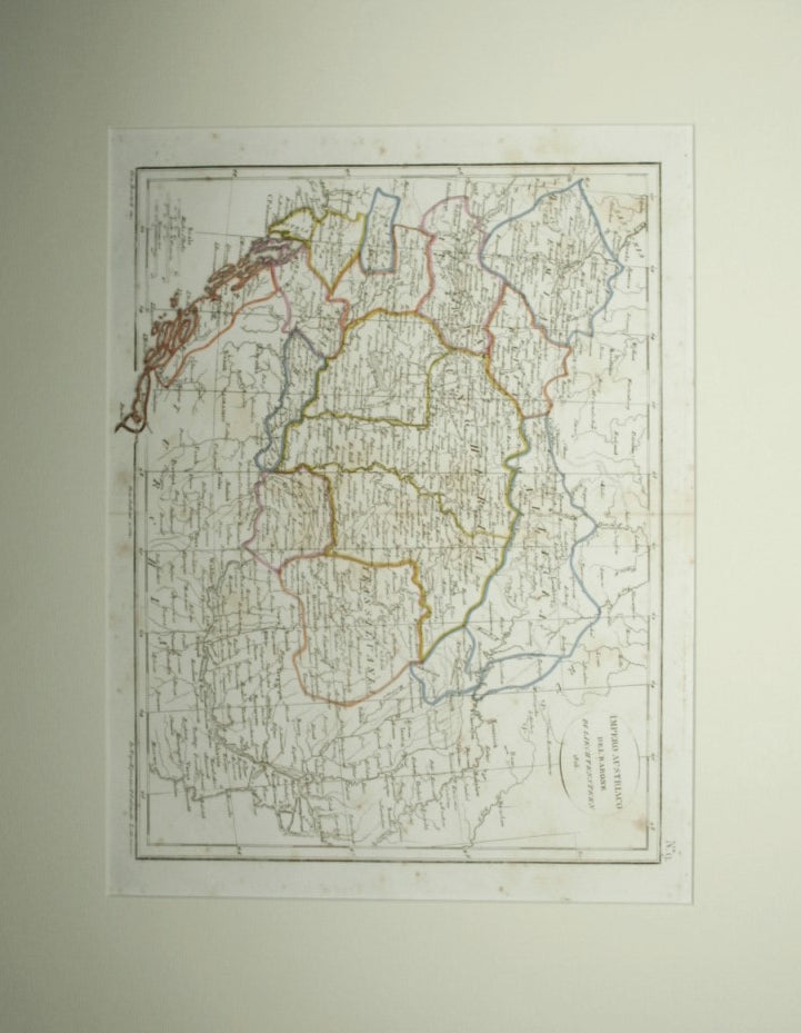 Atlante Universale portatile - Carta dell'Impero Austriaco del Barone di Liechtenstern