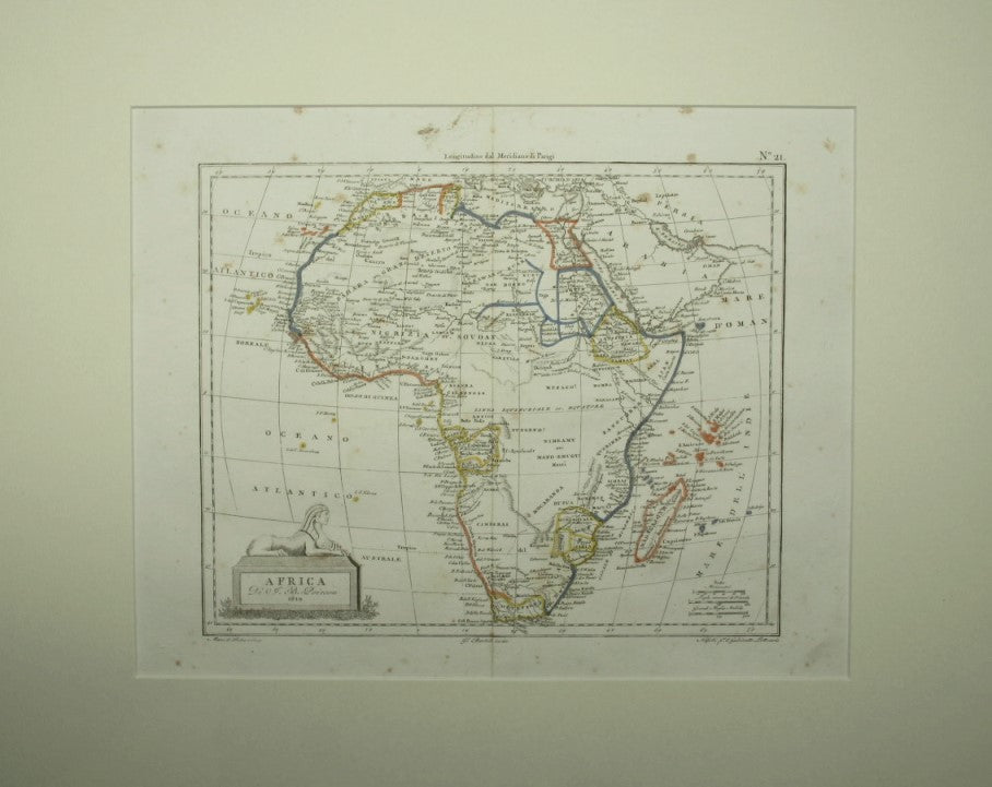 Atlante Universale portatile - Carta dell'Africa di Poison