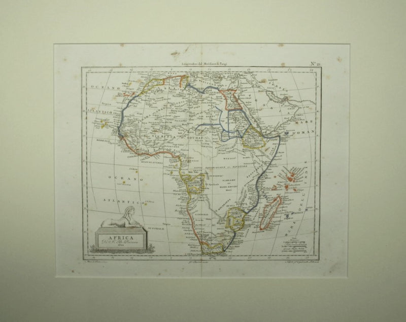Atlante Universale portatile - Carta dell'Africa di Poison