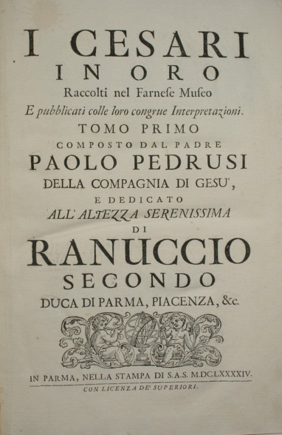 I Cesari in oro raccolti nel Farnese Museo e pubblicati colle loro congrue interpretazioni