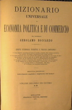 Dizionario universale di economia politica e di commercio