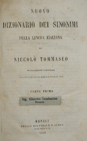 Nuevo diccionario de tesauros de la lengua italiana