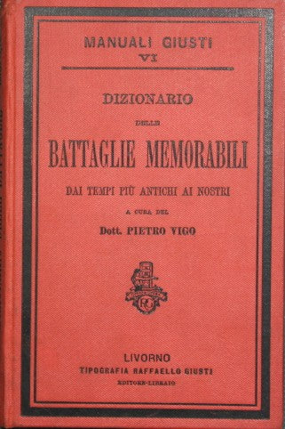 Diccionario de batallas memorables.