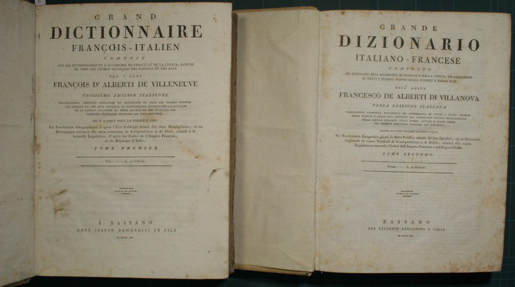 Grand dictionnaire francois-italien; Grande dizionario italiano-francese