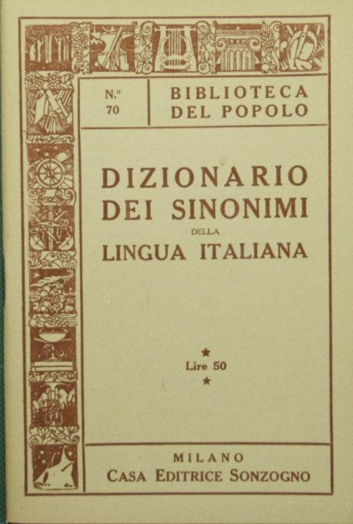 Dizionario dei sinonimi della lingua italiana
