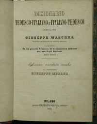 Diccionario alemán-italiano e italiano-alemán