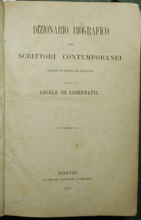 Dizionario degli scrittori contemporanei