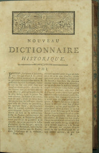Nouveau dictionnaire historique ou Histoire abrégée de tous les hommes qui se sont fait un nom par des talens, des vertus, des forfaits, des erreurs ec. Vol. I/VII
