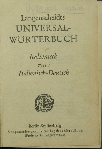 Langenscheidts universal-worterbuch italienisch