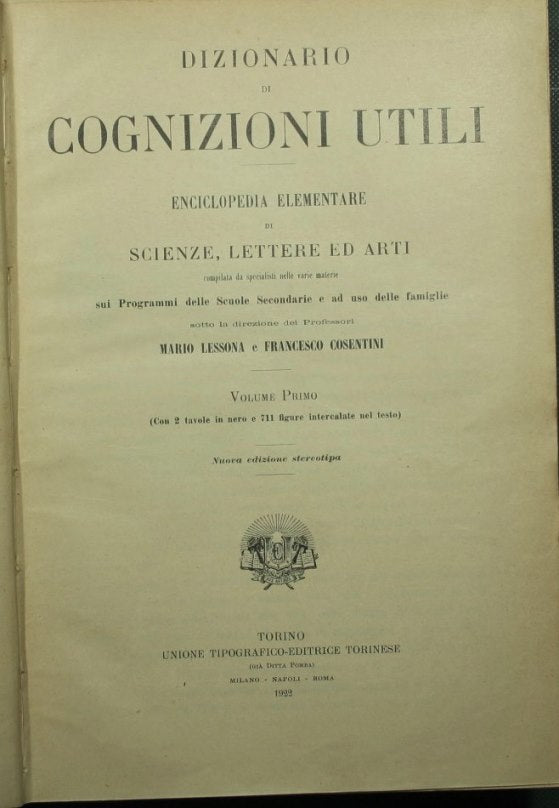 Dizionario di cognizioni utili