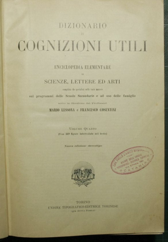 Dizionario di cognizioni utili - Vol. IV: N - R