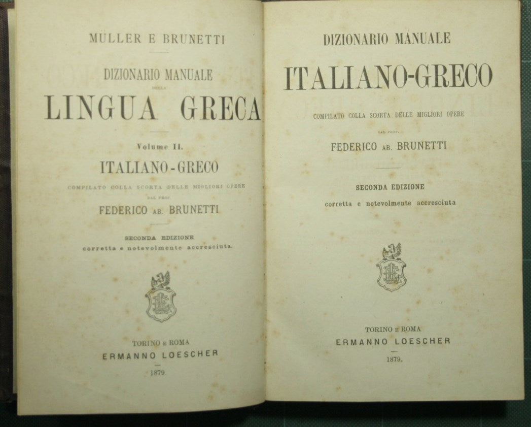Dizionario manuale italiano-greco