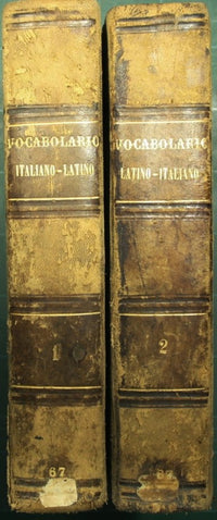 Vocabulario italiano-latín; Vocabulario latino y italicum.