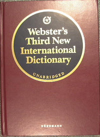 Webster's Third New International Dictionary of the English Language Unabridged