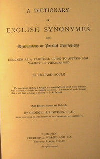 A Dictionary of English synonymes