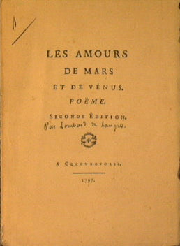 Les Amours de Mars et de Vènus. Poème