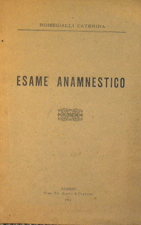 Esame anamnestico