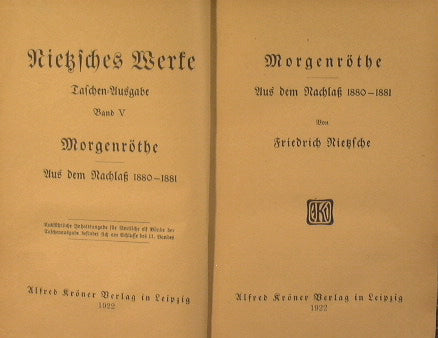 Fredrich Nietzsches Werke