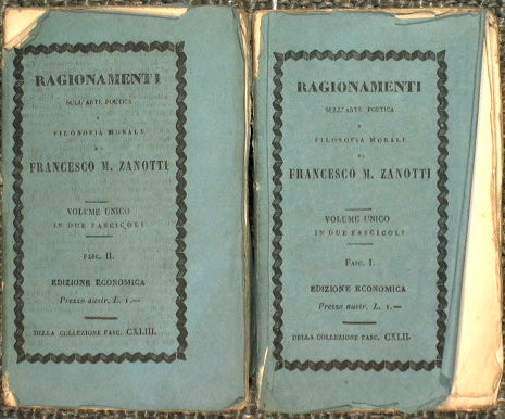 Ragionamenti sull'arte poetica e Filosofia Morale