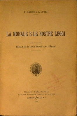 La morale e le nostre leggi