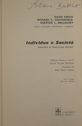 Individuo e società