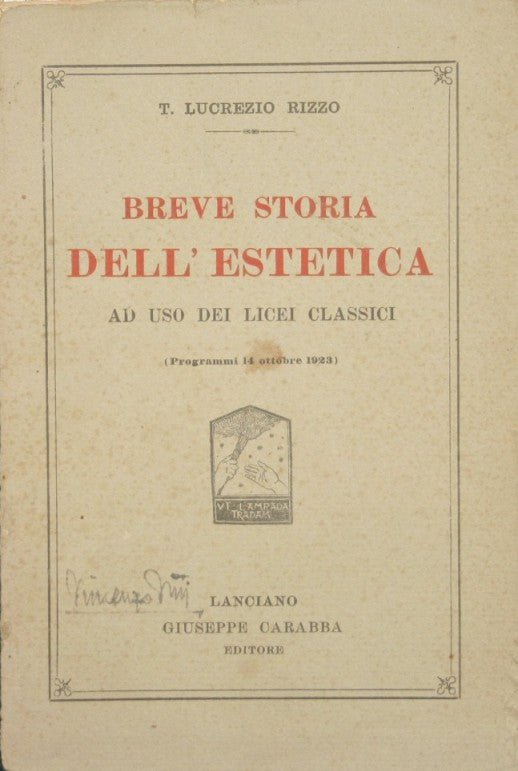 Breve storia dell'estetica