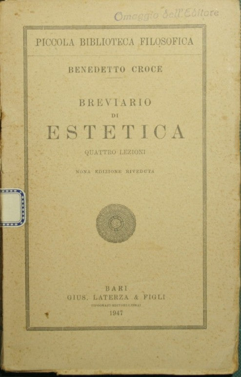 Breviario de estética