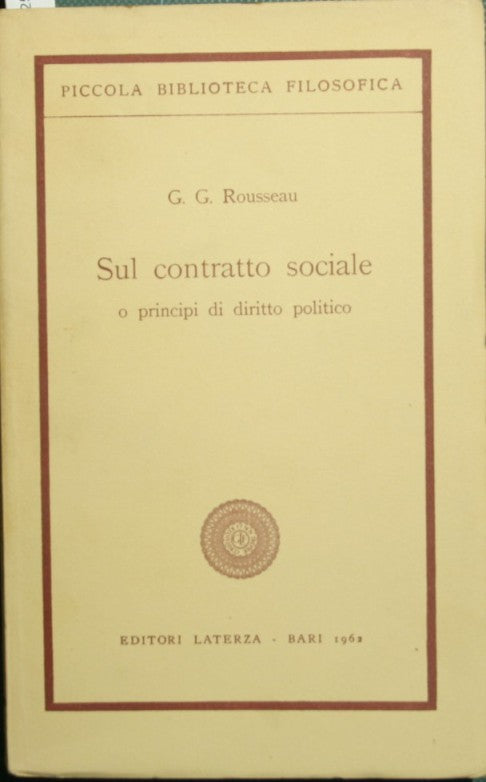 Sul contratto sociale