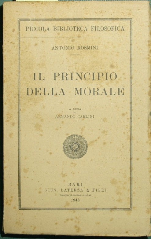 Il principio della morale