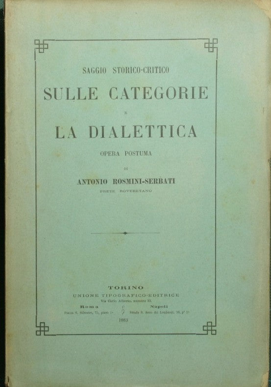 Sulle categorie e La dialettica